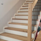 Schody drewniane na beton - realizacja nr 170